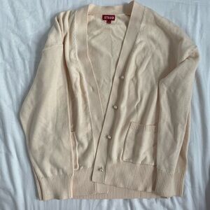 STAUD Paola Cardigan Cream size S 👼🏼